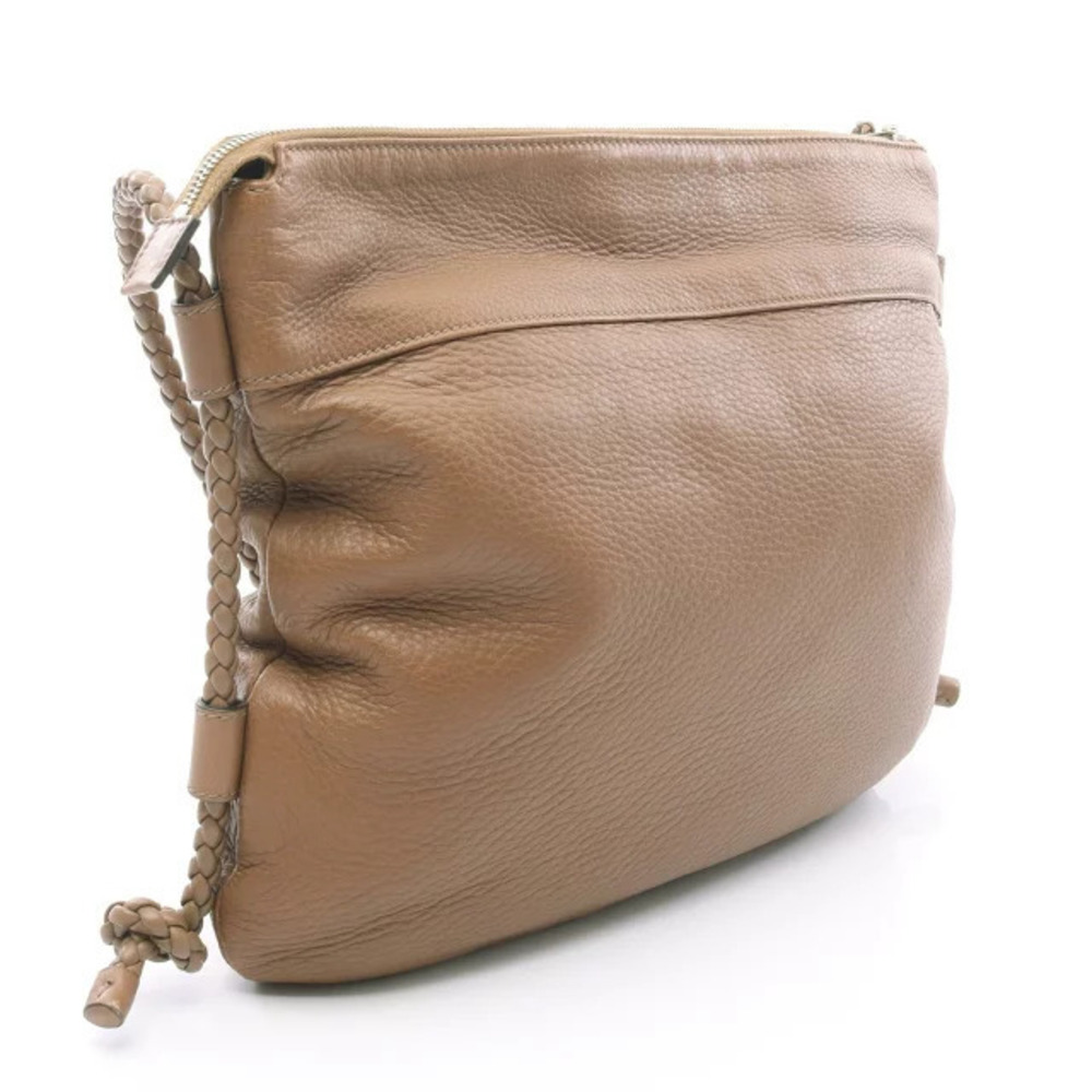 Gucci GG Brown Leather Interlocking Bag Shoulder Brown